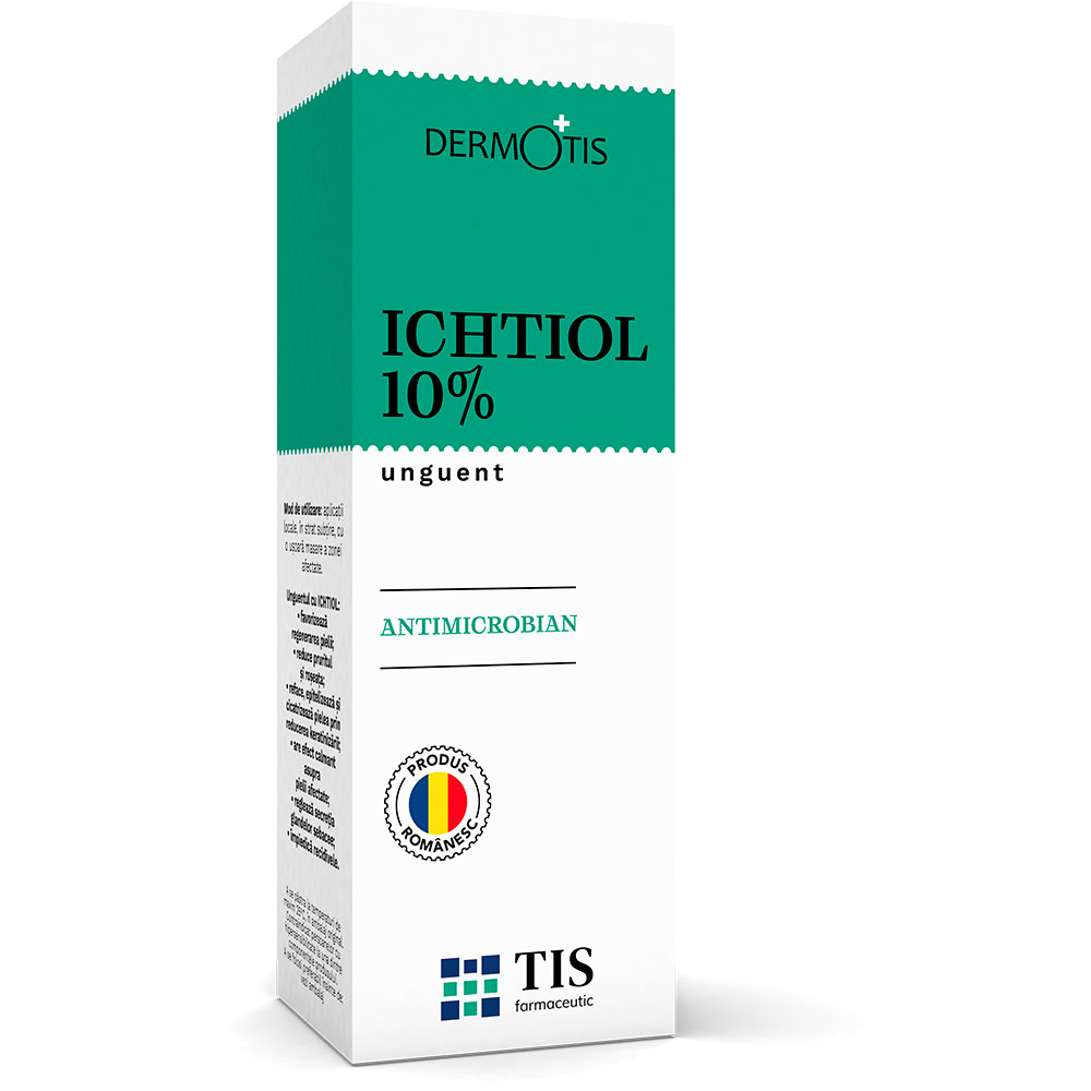 Unguent Dermotis cu Ichtiol 10%, 25 g, Tis Farmaceutic