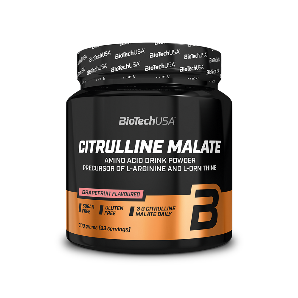 Citruline Malate cu aroma de grapefruit, 300 grame, BioTech USA