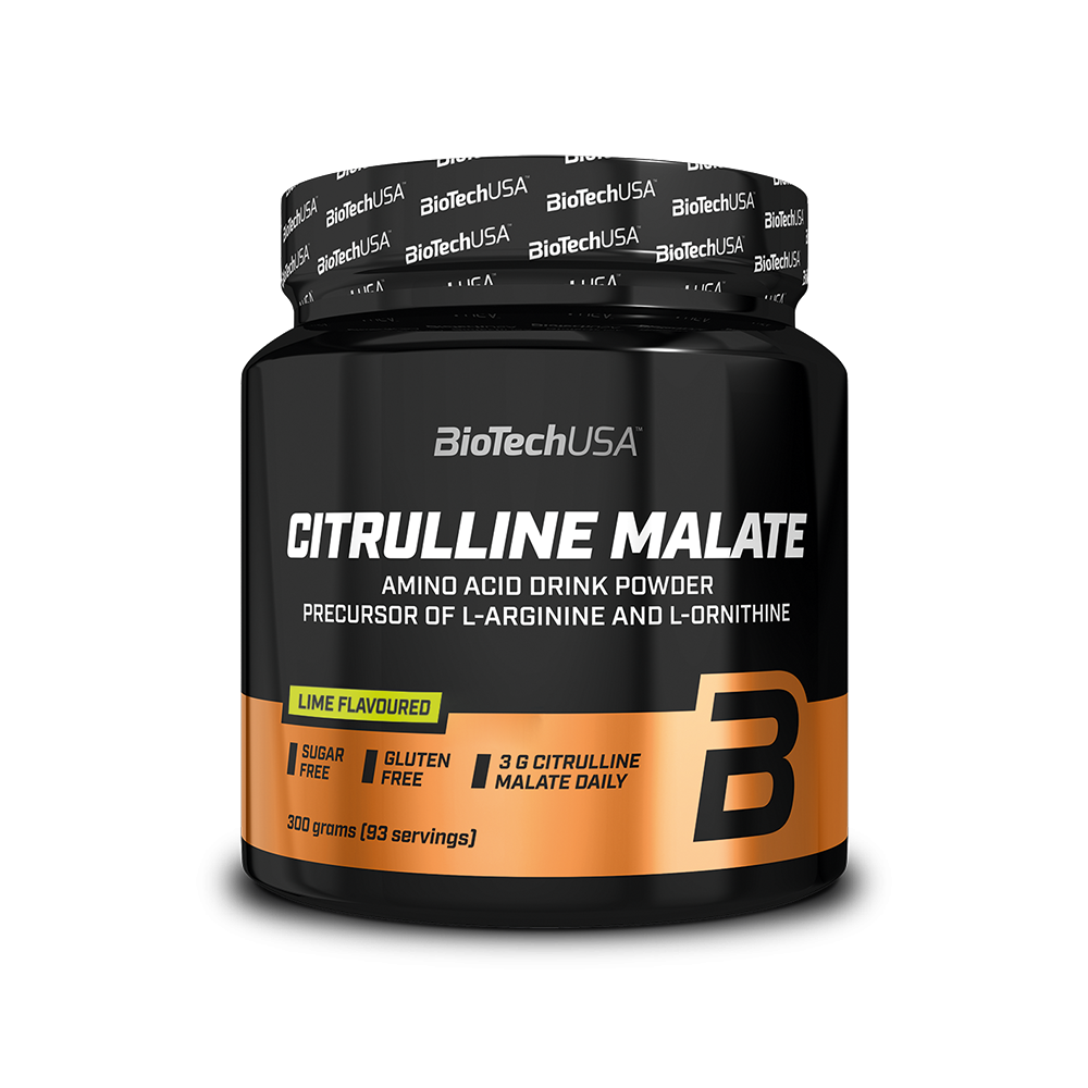 Citruline Malate cu aroma de lime, 300 grame, BioTech USA