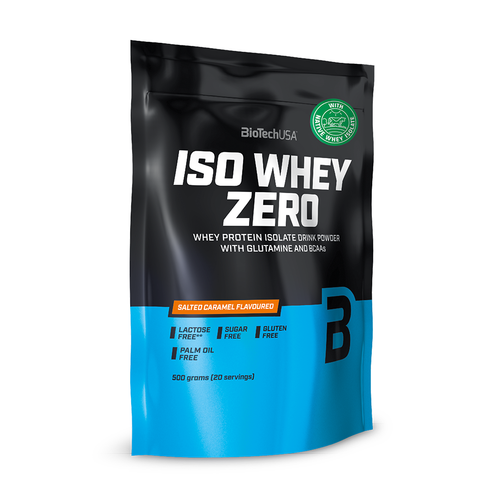 ISO WHEY ZERO SALTED-CARAMEL, 500 grame, BioTech USA