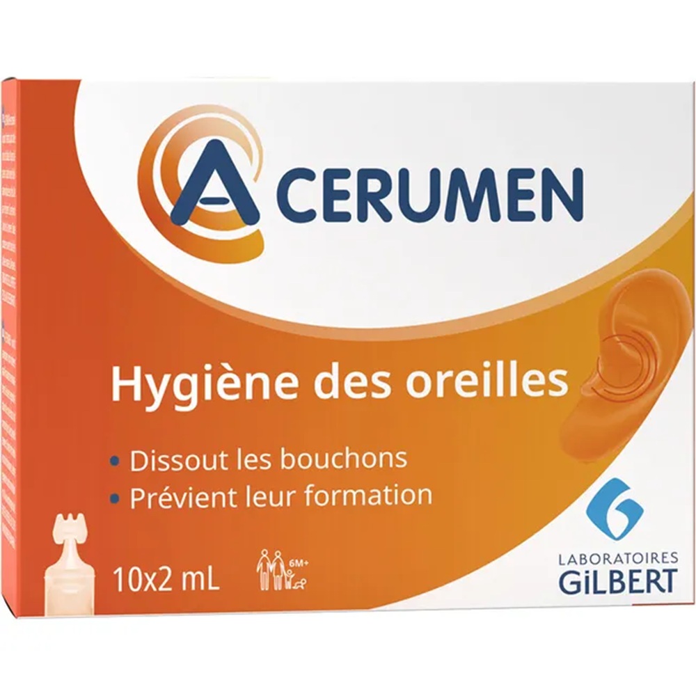 A-Cerumen igiena urechii, 10 unidoze x 2 ml, Laboratoires Gilbert