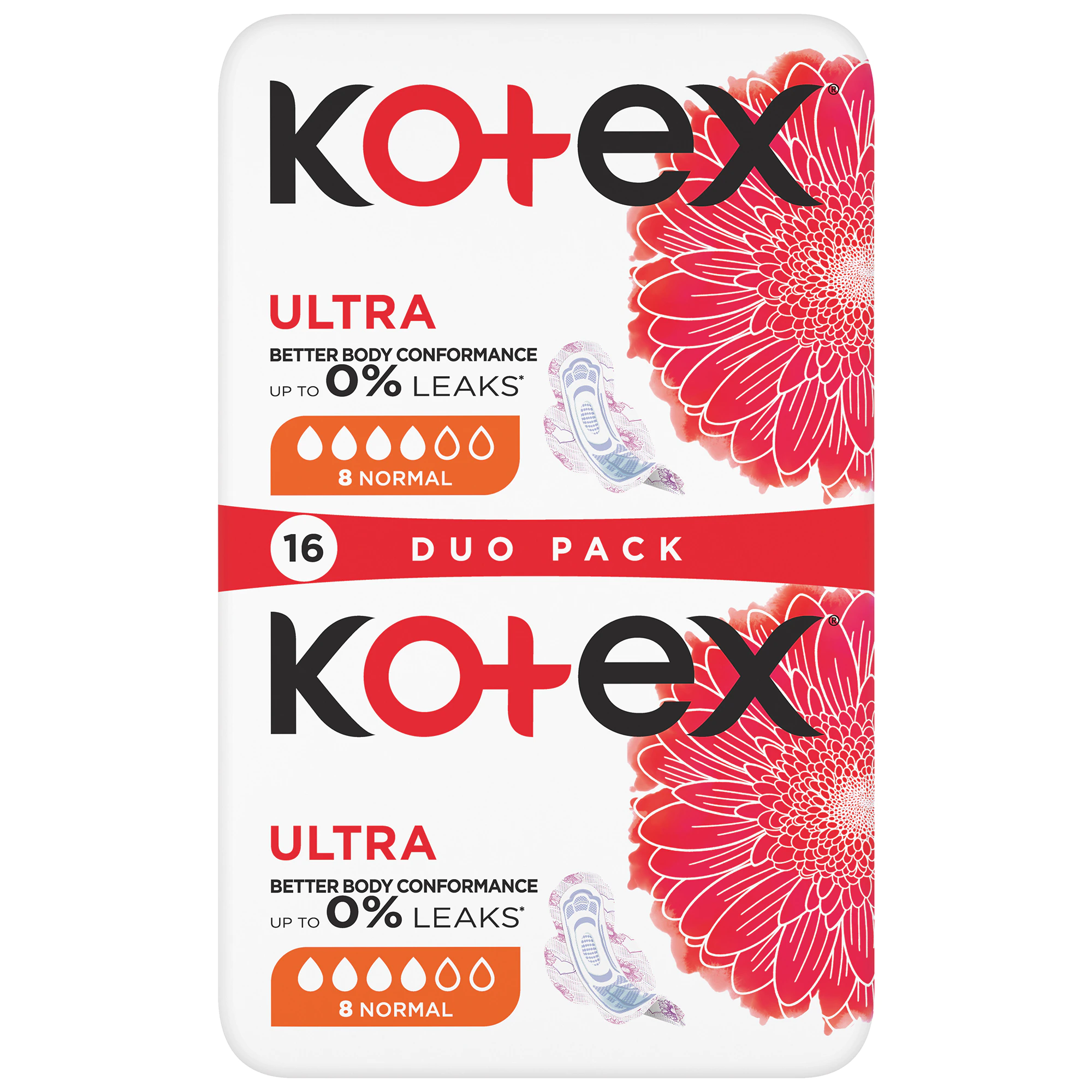 Absorbante Ultra Normal, 16 bucati, Kotex