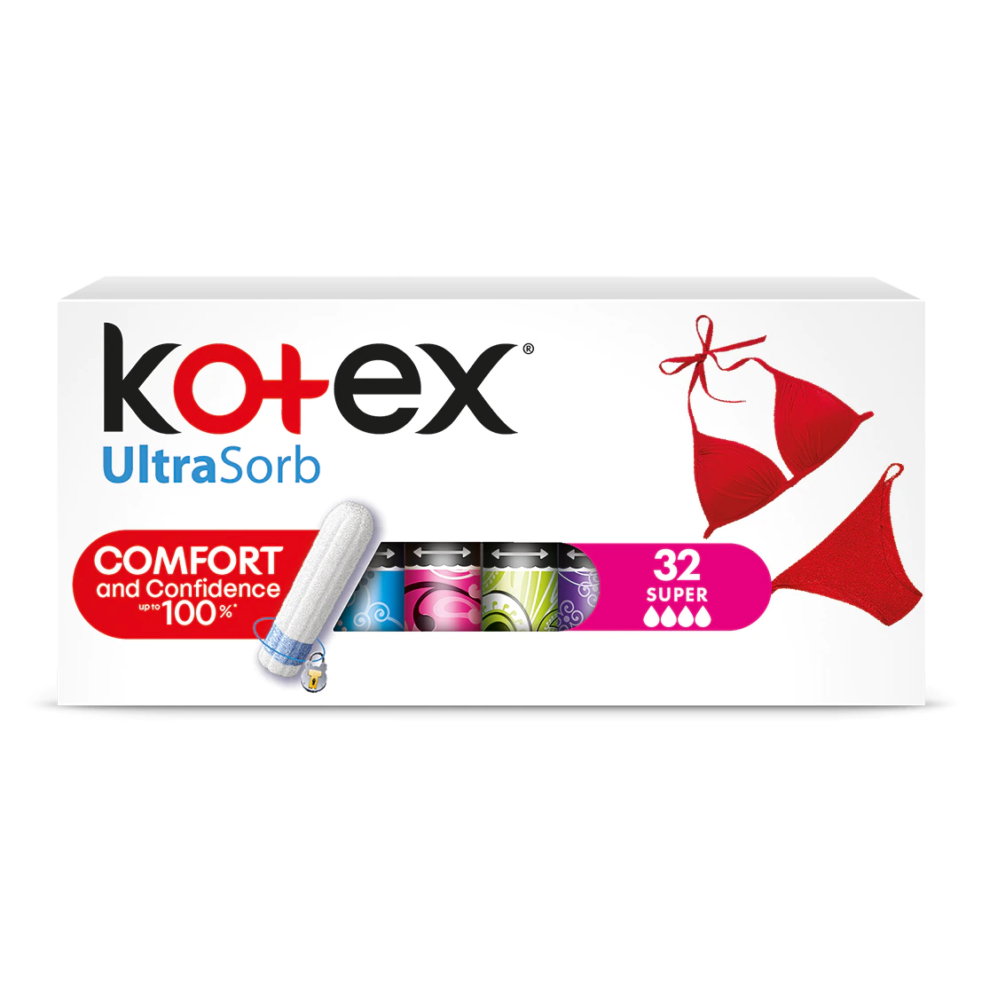 Tampoane Super UltraSorb, 32 bucati, Kotex