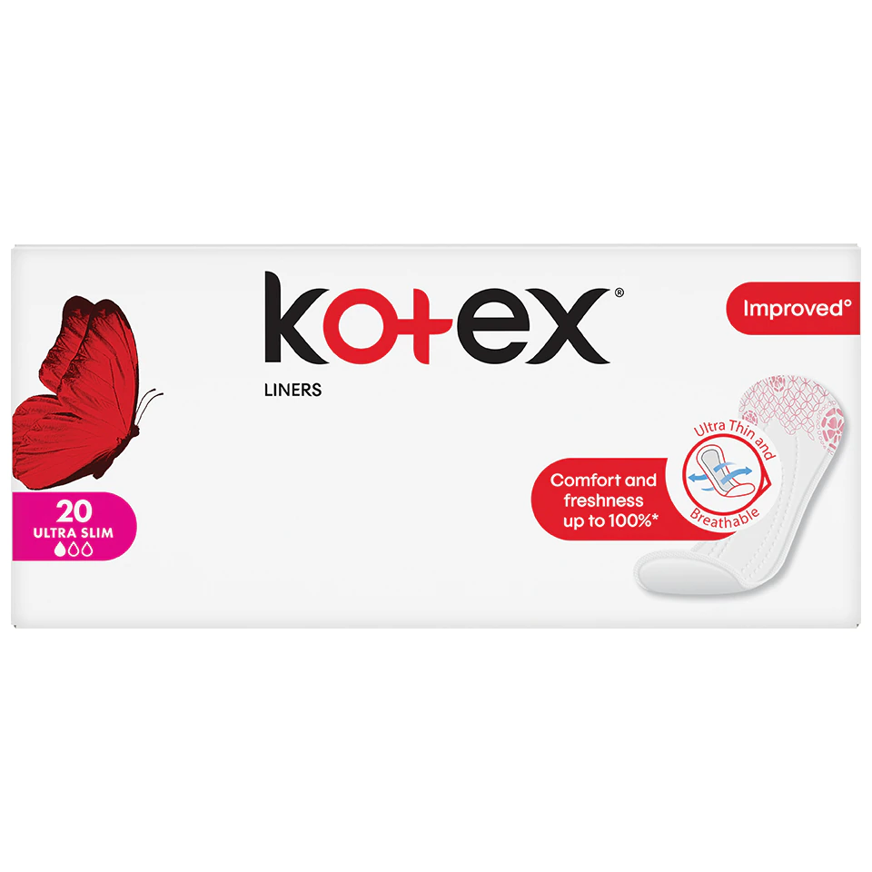 Absorbante zilnic Ultra Slim, 20 bucati, Kotex