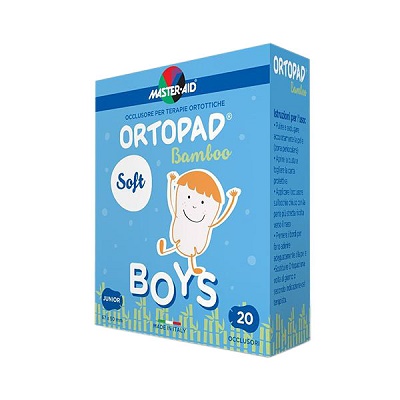 Ocluzor copii ORTOPAD SOFT Boys Junior Master-Aid, 67x50 mm, 20 bucati, Pietrasanta Pharma