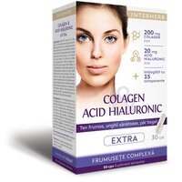 Colagen si acid hialuronic Extra, 30 capsule, Interherb