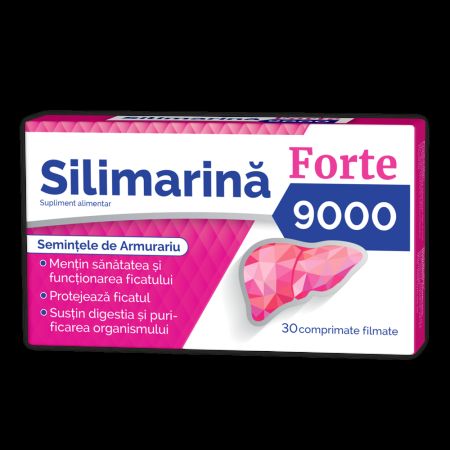 Silimarina Forte 9000 mg, 30 comprimate, Zdrovit