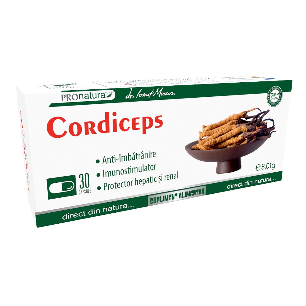 Cordiceps, 30 capsule, Pro Natura