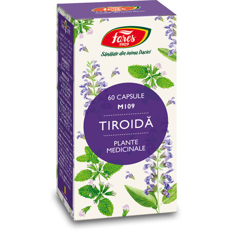Tiroida, 60 capsule, M109, Fares