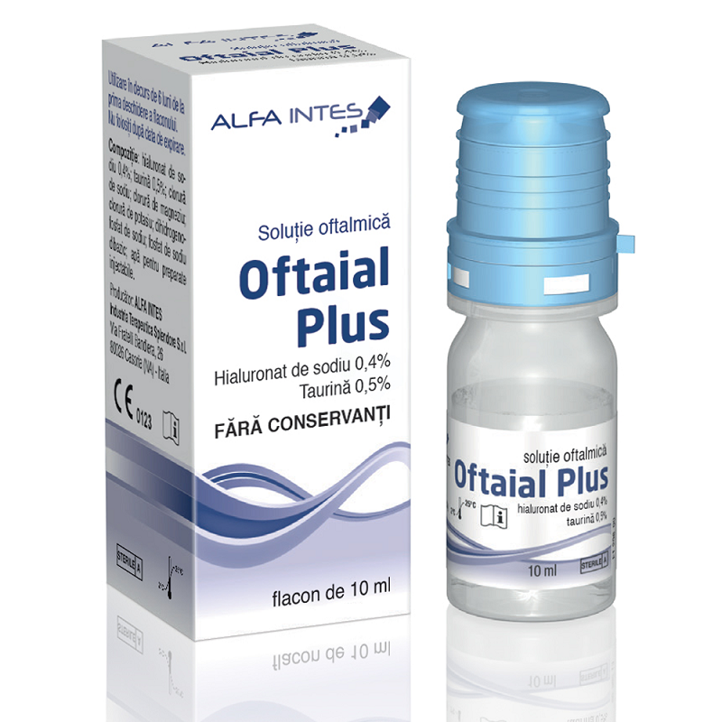 Solutie oftalmica Oftaial Plus, 10ml, Alfa Intes