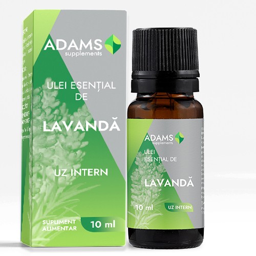 Ulei esential de Lavanda uz intern, 10ml, Adams Vision