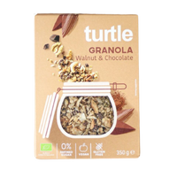 Granola cu cereale Bio cu nuci si ciocolata, 350 g, Turtle