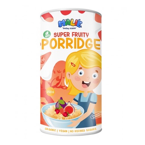 Porridge cu super fructe Malie, 250 g, Turtle SPRL