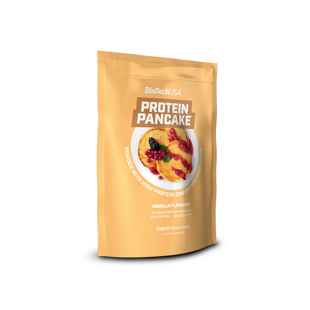 Protein pancake fara gluten cu aroma de vanilie, 1000 g, BioTechUSA