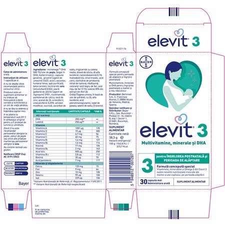 Elevit 3, 30 capsule, Bayer 705997
