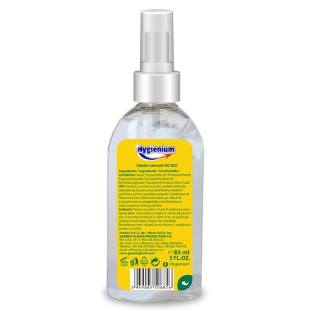 Solutie impotriva tantarilor No Bzz, 85 ml, Hygienium 746387