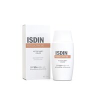 Crema pentru fata cu protectie solara SPF 50+ PA+++ Active Unify Color, 50 ml, Isdin