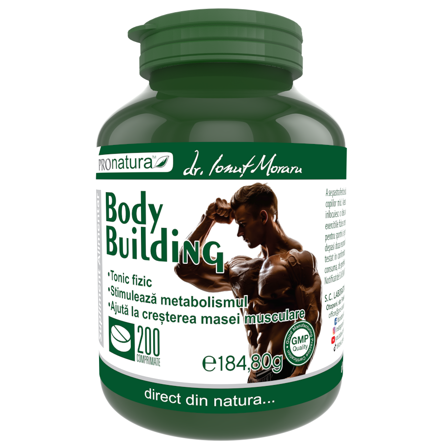 Body Building, 200 comprimate, Pro Natura