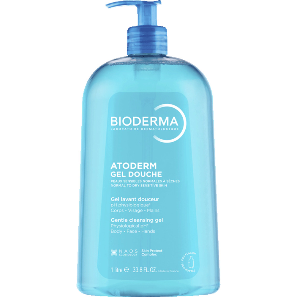 Gel de dus pentru piele normala, uscata si sensibila Atoderm, 1000 ml, Bioderma