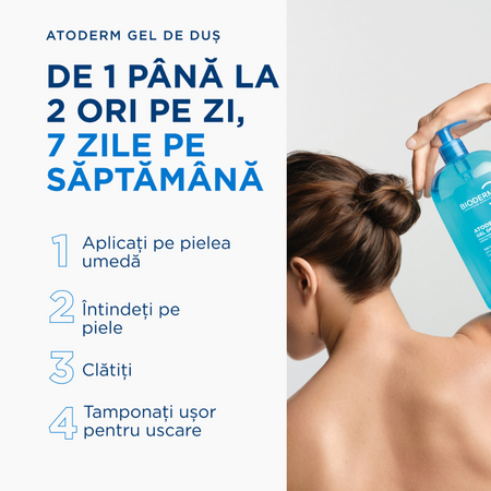 Gel de dus pentru piele normala, uscata si sensibila Atoderm, 1000 ml, derma 751634