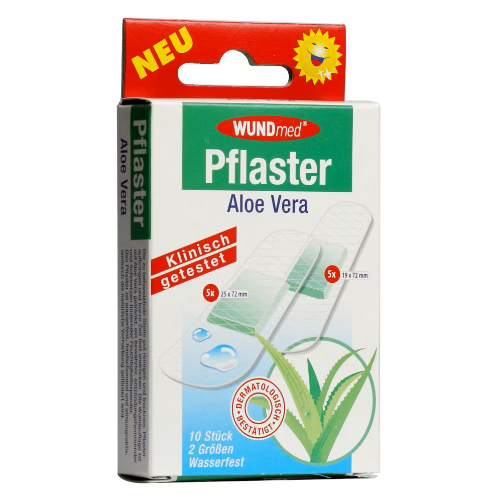 Plasturi cu aloe vera Pflaster, 10 bucati, Wundmed