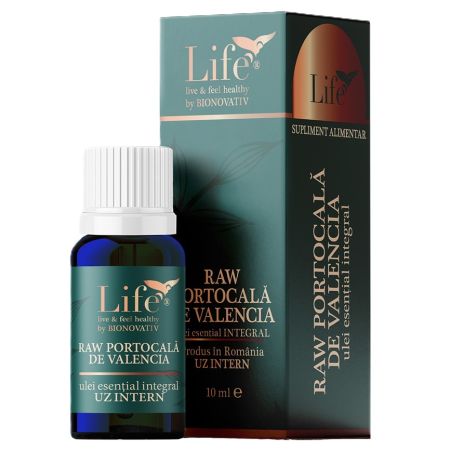 Ulei esential integral raw de portocala de Valencia, 10 ml, Bionovativ