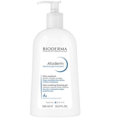 Gel spumant pentru pielea uscata Atoderm Intensive, 500 ml, Bioderma