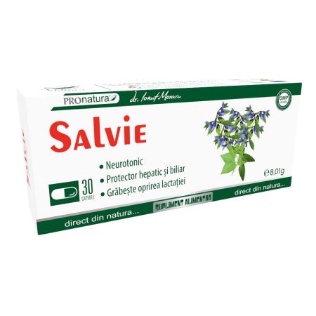 Salvie, 30 capsule, Pro Natura 