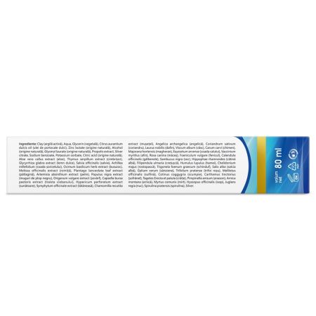 Pasta de dinti naturala cu argila si argint Argentum, 80 ml, Vivanatura 709614