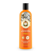 Sampon pentru volum, stralucire si aspect matasos cu ulei de catina, 280 ml, Bunica Agafia