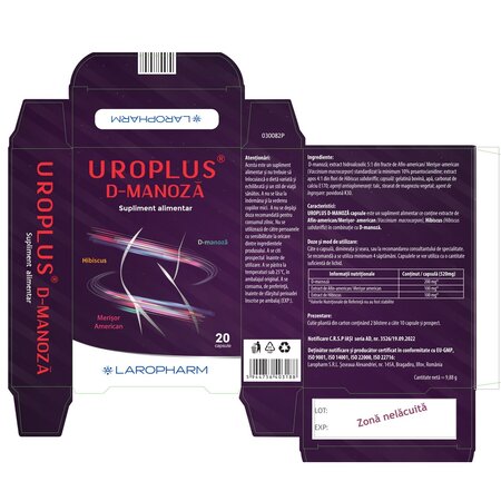 Uroplus D-Manoza, 20 capsule, Laropharm 705305