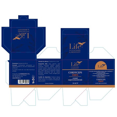 Crema ciuperca tibetana Forte Life, 50 ml, Bionovativ 710989