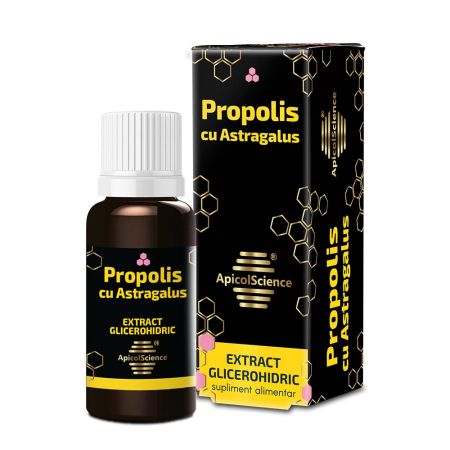 Extract glicerohidric Propolis cu Astragalus ApicolScience, 30 ml, Dvr Pharm