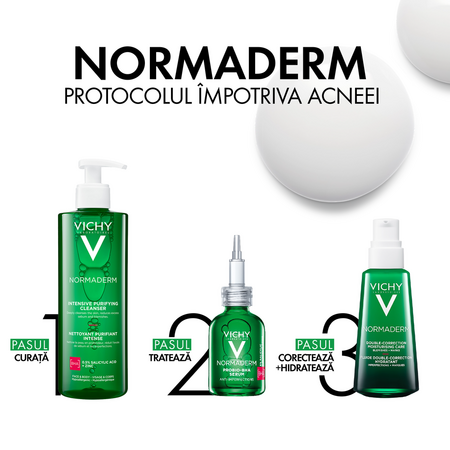 Gel de curatare purifiant pentru ten gras cu tendinta acneica Normaderm, 400 ml, Vichy 599713