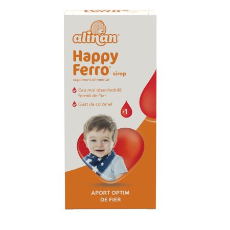 Sirop Happy ferro Alinan, 100 ml, Fiterman