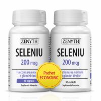 Pachet Seleniu, 200 mcg, 60 + 30 capsule, Zenyth
