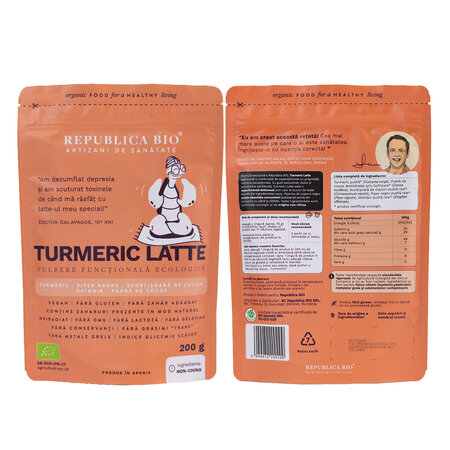 Pulbere ecologica Turmeric Latte, 200 g, Republica Bio 701877