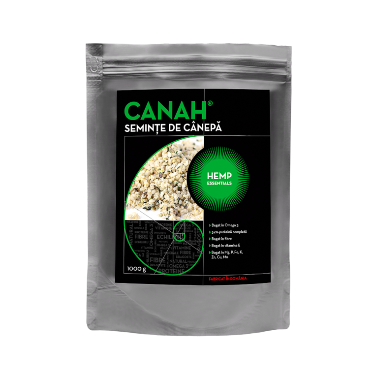 Seminte decorticate de canepa, 1000 g, Canah