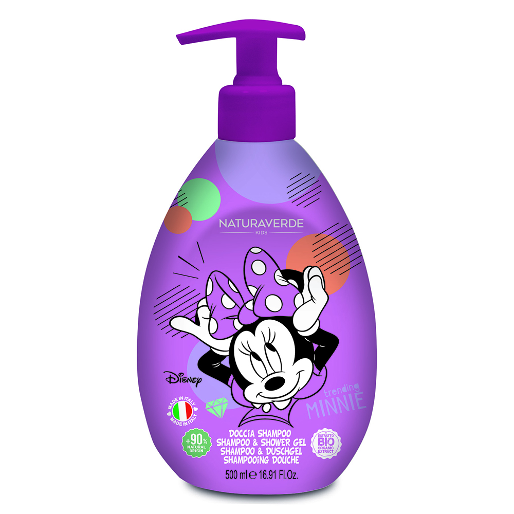 Gel de dus pentru copii Minnie,, 500 ml, Naturaverde