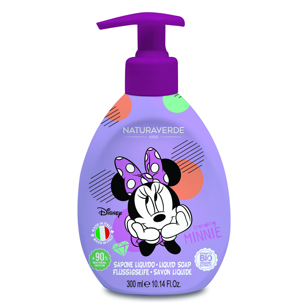 Sapun lichid cu capsuni Minnie, 300 ml, Naturaverde