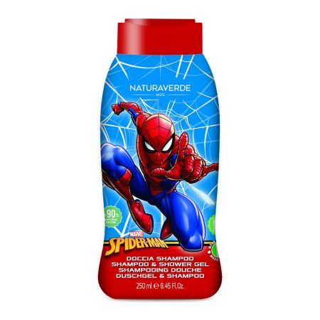 Sampon si gel de dus cu ovaz Spiderman, 250 ml, Naturaverde 