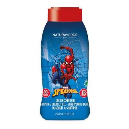 Sampon si gel de dus pentru copii Spiderman, 250 ml, Naturaverde