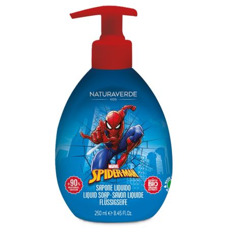 Sapun lichid pentru copii Spiderman, 250 ml, Naturaverde