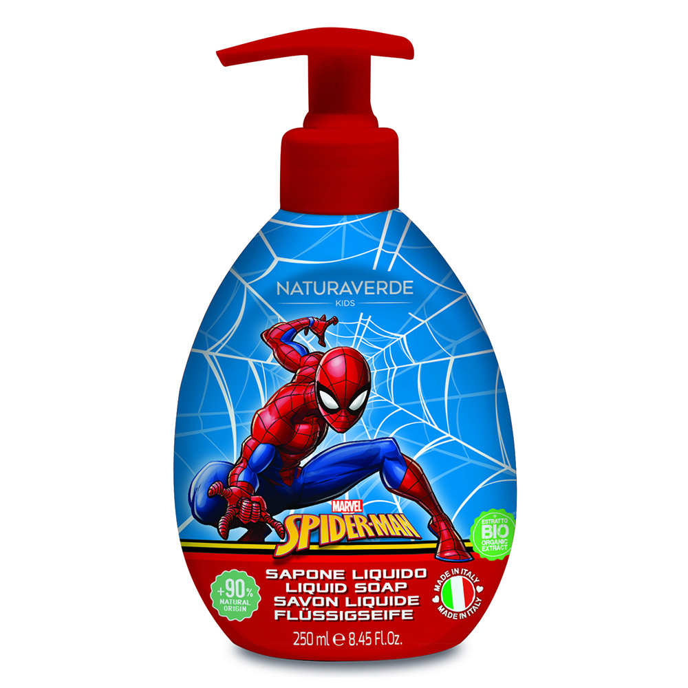 Sapun lichid cu ovaz Spiderman, 250 ml, Naturaverde