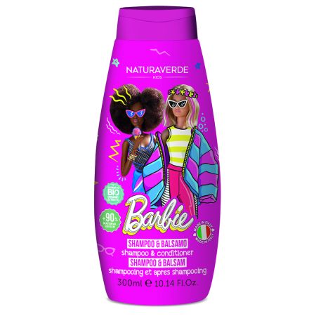 Sampon si balsam cu ceai verde Barbie, 300 ml, Naturaverde