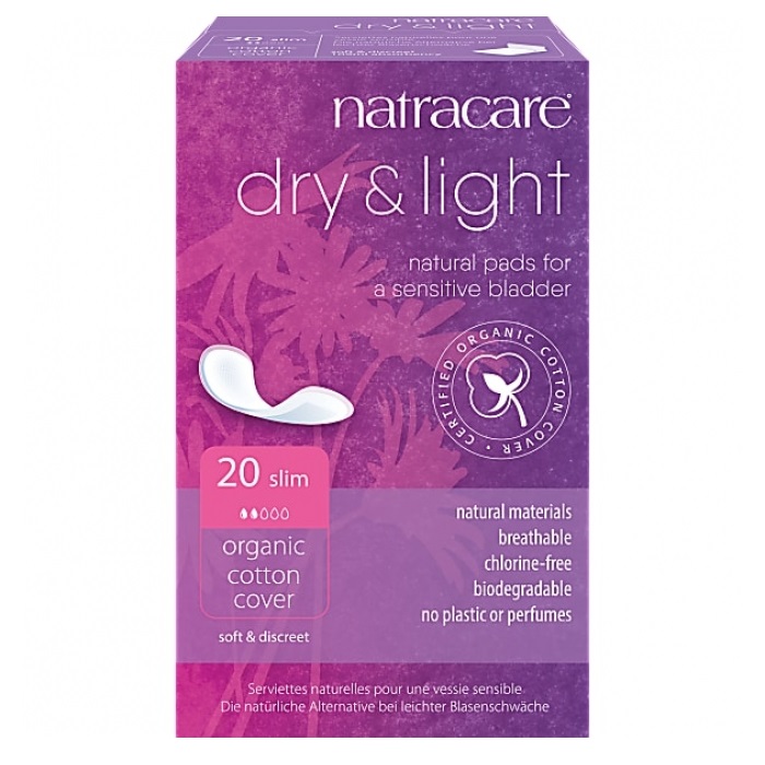 Absorbante pentru incontinenta urinara Light, 20 bucati, Natracare