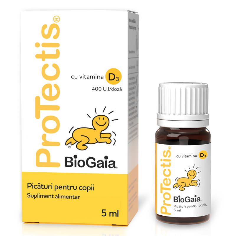 Picaturi cu vitamina D3 Protectis, 5 ml, BioGaia