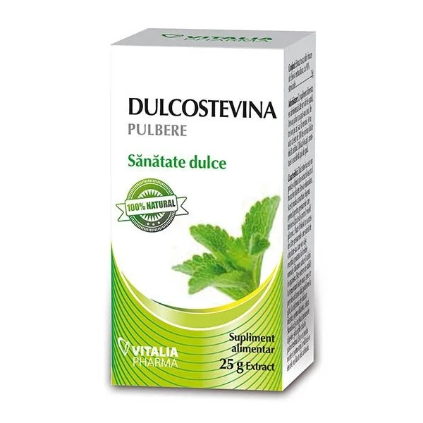 Dulcostevina pulbere, 25 g, Vitalia