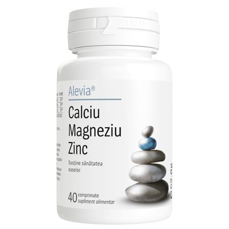Calciu Magneziu Zinc, 40 comprimate, Alevia