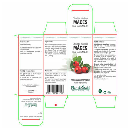 Extract din mladite de Maces, 50 ml, Plant Extract 734961